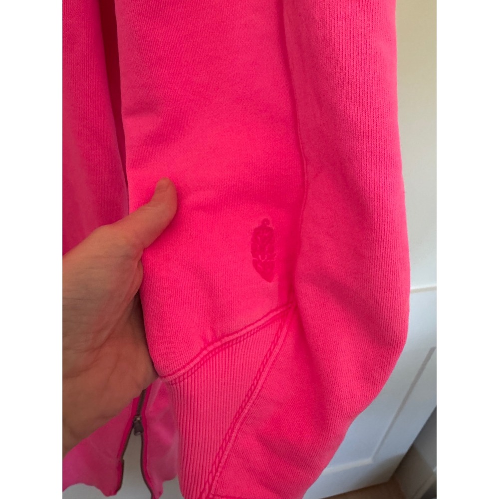 Free People Movement Spur of the Moment Pink Hooded Sweatshirt Dress Size Small - Picture 6 of 8